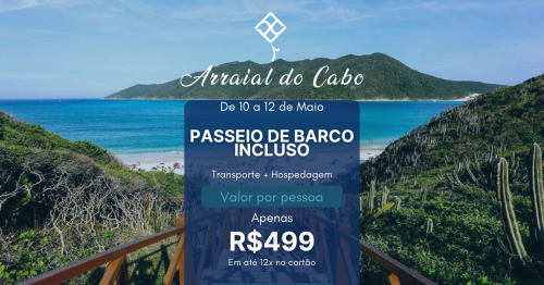 ARRAIAL DO CABO - COM BARCO INCLUSO