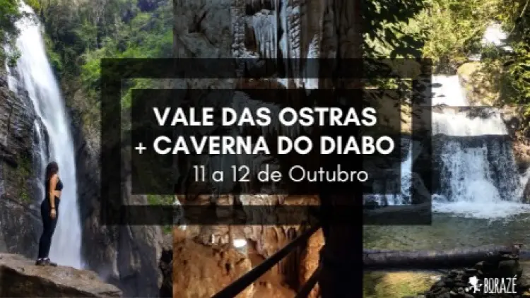 Vale das Ostras (mais de 10 Cachoeiras) + Caverna do Diabo